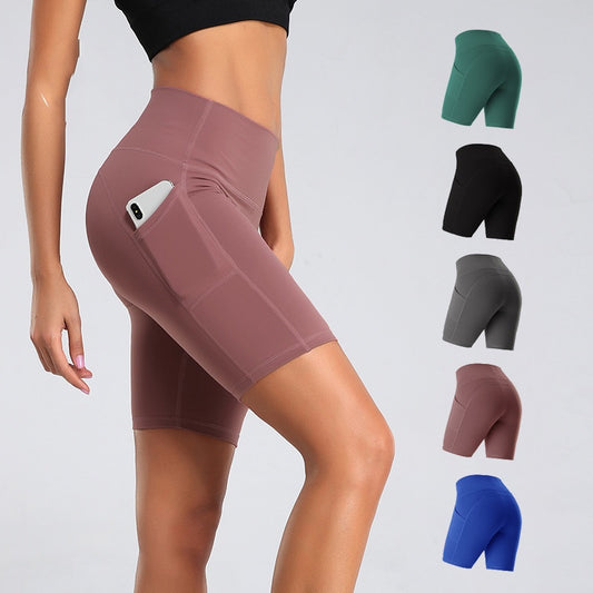 High Waist Fitness Leggings with Pockets – Athletic Yoga Pants for Slimming & Butt Lifting
