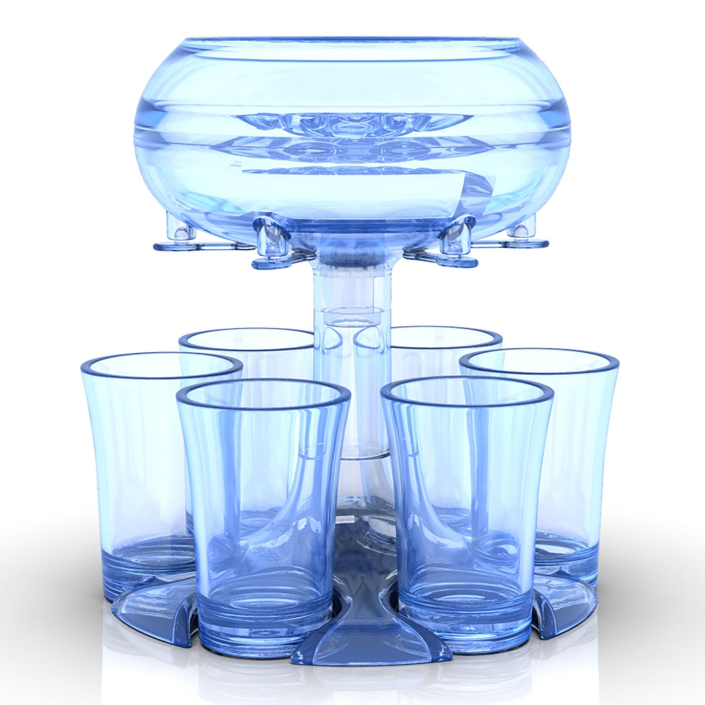 Premium 6-Shot Glass Dispenser - Professional Bar Caddy System for Ultimate Party Hosting & Entertainment