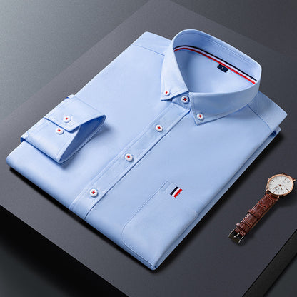 Stylish Men's Casual Shirt – Fashionable Business Dress Shirt for Men