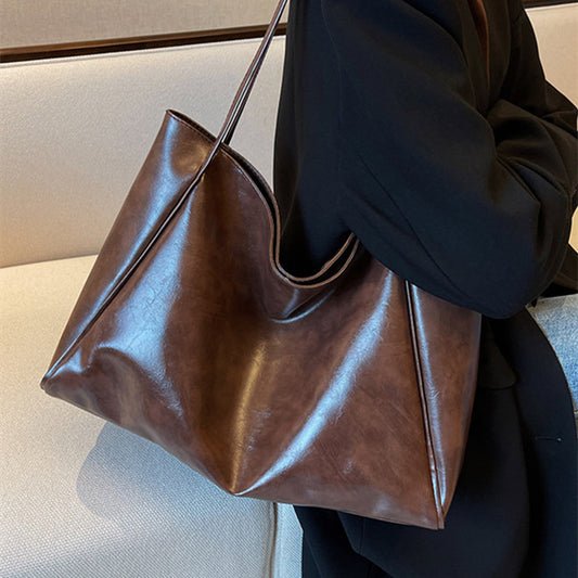 Vintage Shoulder Bag for Women – Large Capacity Handbag Tote, Stylish and Practical