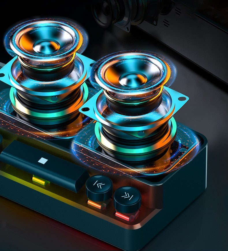 Bluetooth Speaker for Gaming – Desktop Esports Computer Stereo Sound System for Home Entertainment