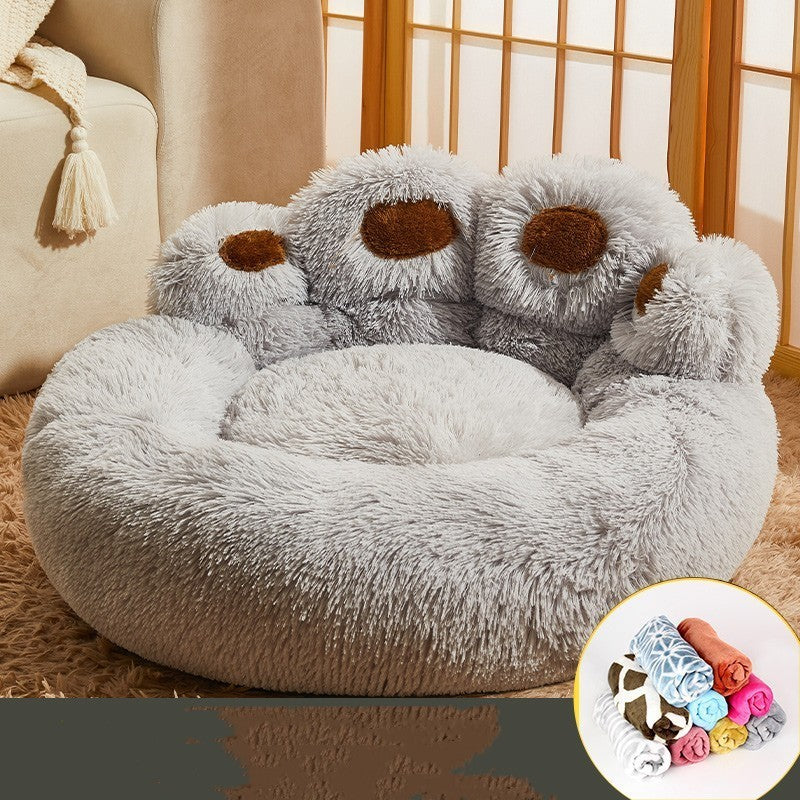 Premium Fleece-Lined Dog Bed - Luxury Sofa Mattress for Medium & Large Dogs
