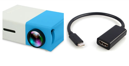 Premium HD 1080P Mini Projector - Ultra-Portable Cinema System for Home Theater & Professional Presentations