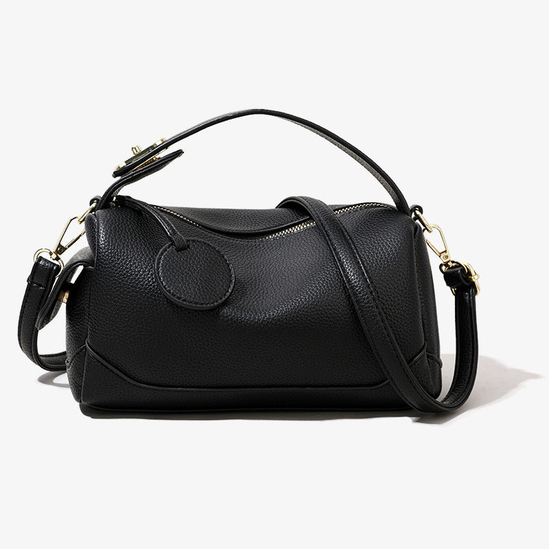 Women's Soft Leather Crossbody Pillow Bag – Large Capacity Portable Shoulder Handbag
