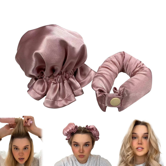 Premium Heatless Hair Curling Rod - Overnight Curls with Soft Cloth Cover for Damage-Free Waves