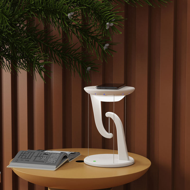 Creative Smart Wireless Phone Charger Suspension Lamp – LED Light with Wireless Charging for Phones, Modern Home Décor