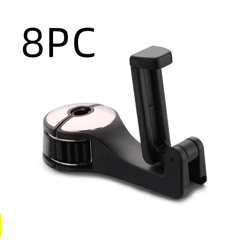 Premium Car Headrest Hook & Phone Holder - Multi-Function Seat Back Organizer with Secure Phone Mount