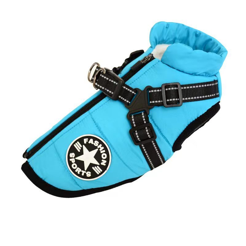 Premium Waterproof Winter Dog Coat with Built-In Harness - All-Weather Protection for All Breeds