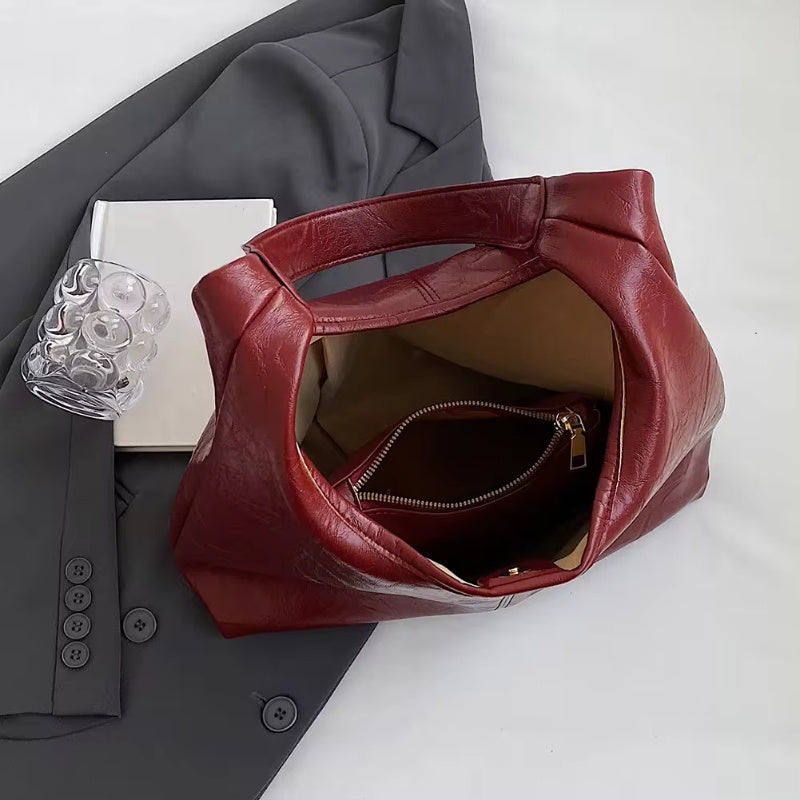 Fashion Women's Vintage Shoulder Bag – Large Capacity Casual Autumn & Winter Tote Handbag