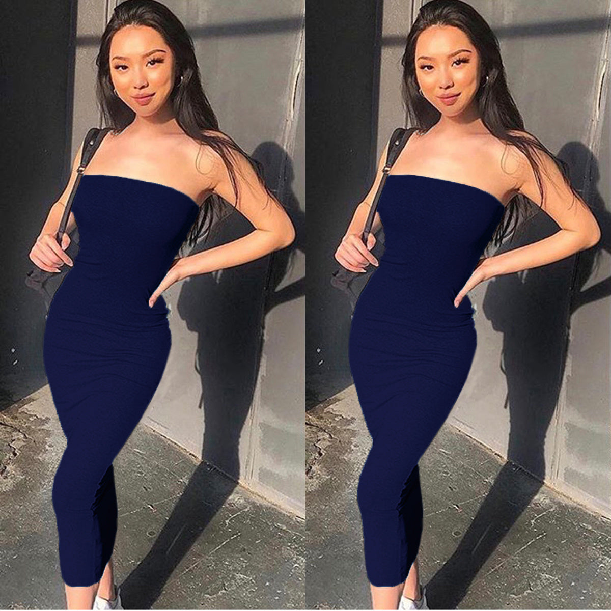 Women's Sleeveless Wrapped Chest Long Beach Dress – Stylish Summer Dress for Beach & Vacation