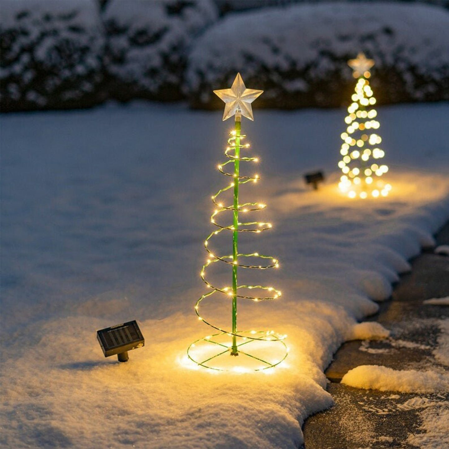 Premium Outdoor Christmas Tree Light Display - Weather-Resistant Festive Courtyard Decoration System