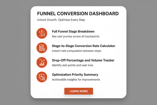 Funnel Conversion Rate Dashboard - Feature Card