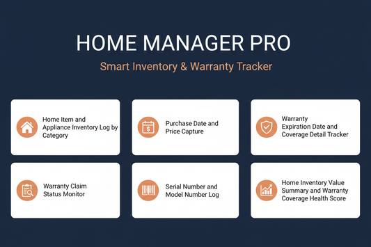 Home Inventory & Warranty Tracker - Feature Card