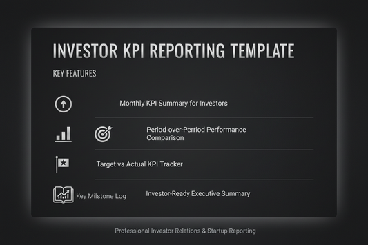 Investor KPI Reporting Template - Feature Card