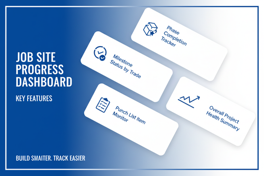 Job Site Progress Dashboard - Feature Card