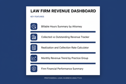 Law Firm Revenue Dashboard - Feature Card