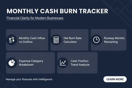 Monthly Cash Burn Rate Tracker - Feature Card