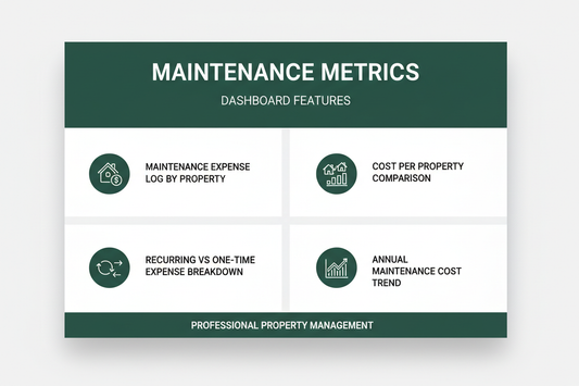 Property Maintenance Cost Dashboard - Feature Card