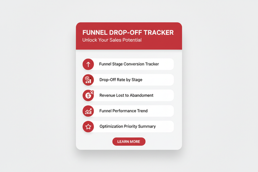 Sales Funnel Drop-Off Tracker - Feature Card