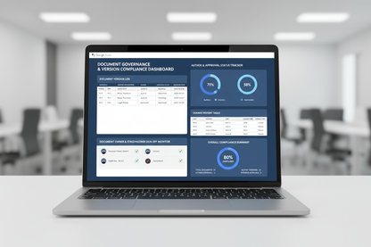 Version Control Tracker - Laptop Mockup